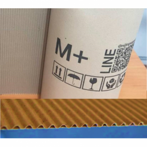 กระดาษลูกฟูก 2 ชั้นพิมพ์ลาย